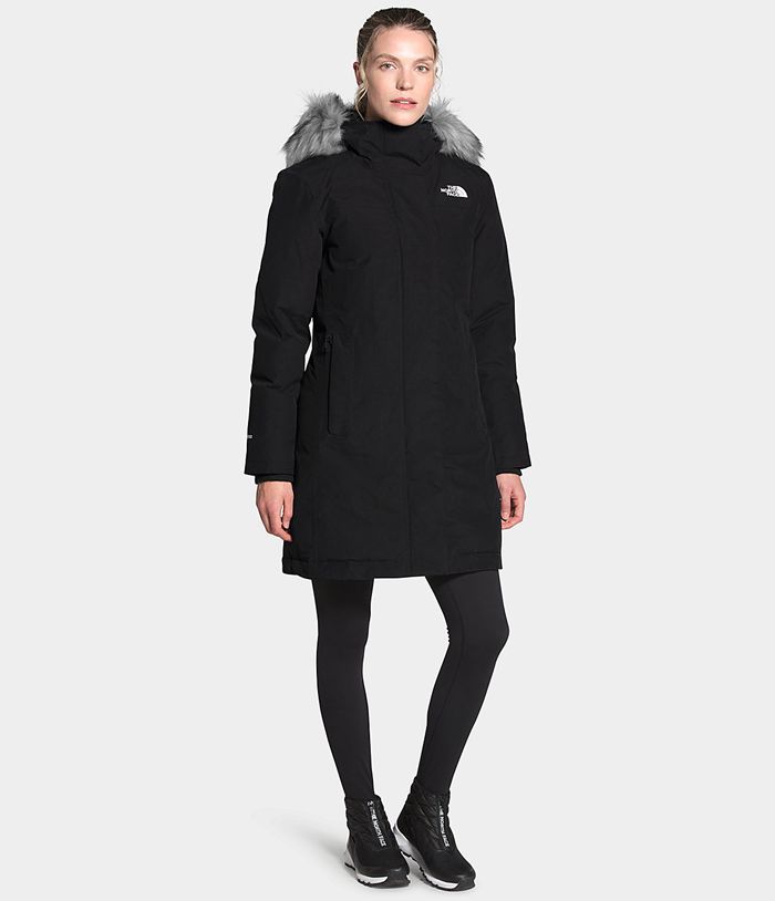 The North Face Parka Dames Arctic VKJP56341 - Zwart